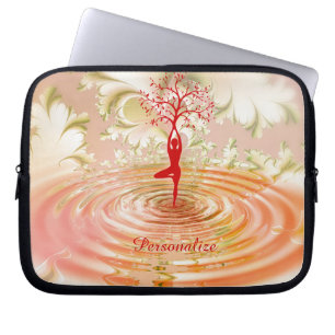 Zen Yoga Tree of Life Personalise Laptop Laptop Sleeve