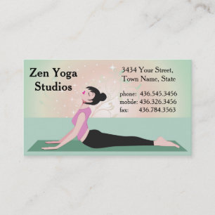 Zen Yoga - ver2  - Instructor or Trainer Business Card