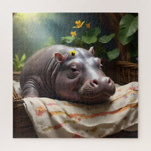 Zena The Baby Hippo Takes Time Out To Sleep, Jigsaw Puzzle