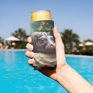 Zena The Baby Hippo Takes Time Out To Sleep, Seltzer Can Cooler