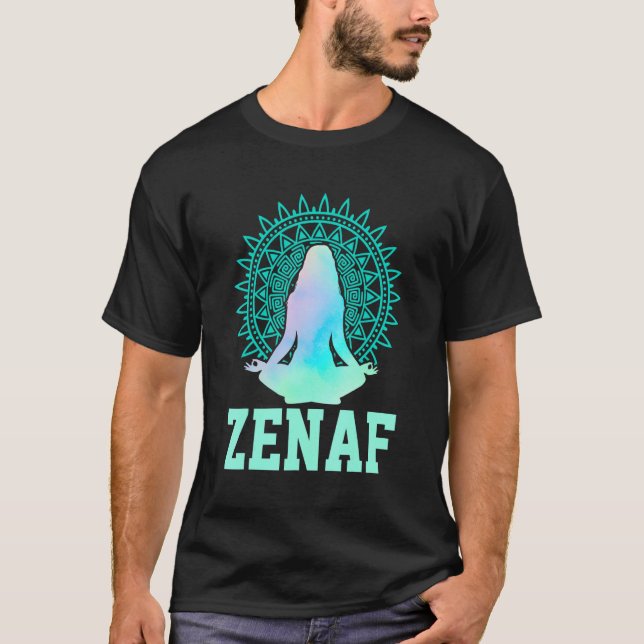 Zenaf Fitness Yoga Instructor Yoga   Exercise Medi T-Shirt (Front)