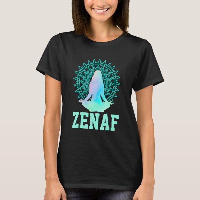 Zenaf Fitness Yoga Instructor Yoga   Exercise Medi T-Shirt (Front)
