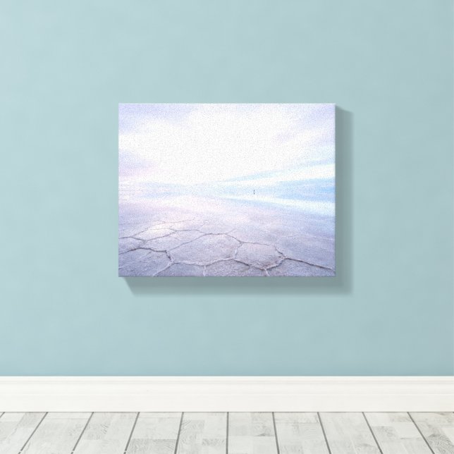 ZENAH | Salar de Uyuni 'Infinite Mirror' | Cloud  Canvas Print (Insitu(Wood Floor))