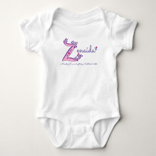 Zenaida girls Z name meaning custom tee