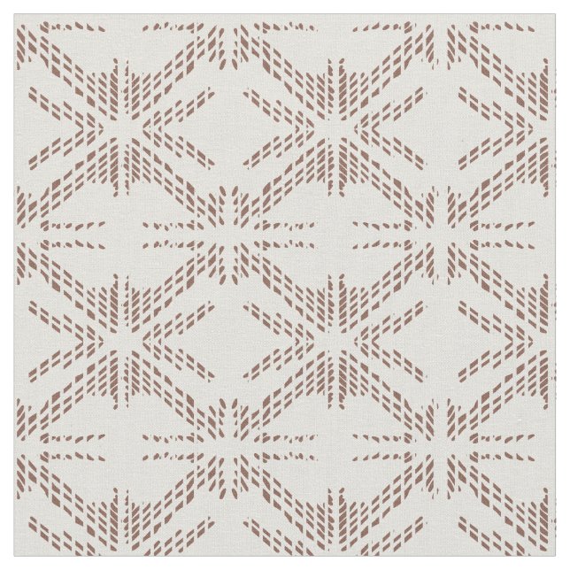 zenda Aztec lines dotted  Fabric (Close Up)
