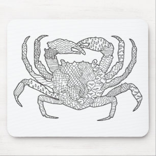 Zendoodle Crab Mouse Mat