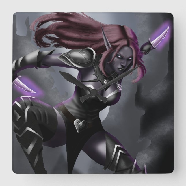 Zendyr on Telogrus Square Wall Clock (Front)