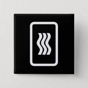 Zener Card   3 Vertical Wavy Lines 15 Cm Square Badge