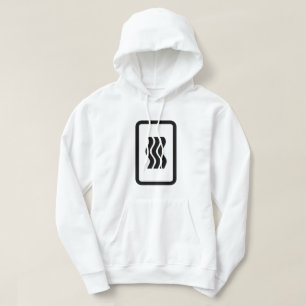 Zener Card   3 Vertical Wavy Lines Hoodie