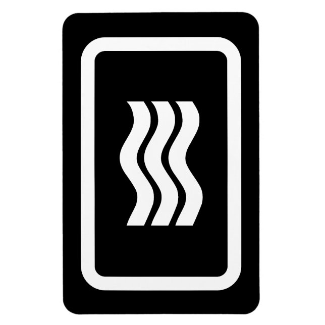 Zener Card | 3 Vertical Wavy Lines Magnet (Vertical)
