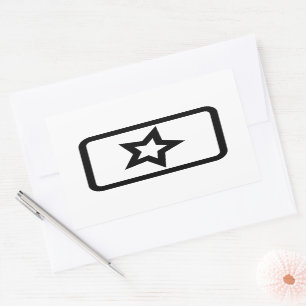 Zener Card   3 Vertical Wavy Lines Rectangular Sticker