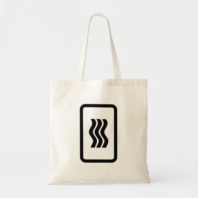 Zener Card | 3 Vertical Wavy Lines Tote Bag (Front)
