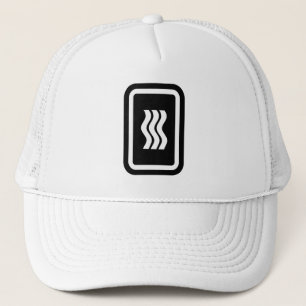 Zener Card   3 Vertical Wavy Lines Trucker Hat
