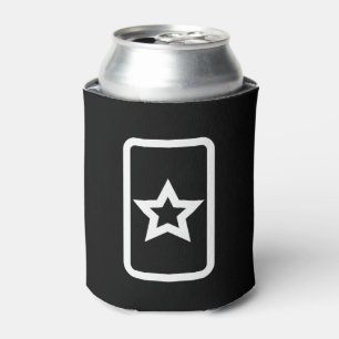 Zener Card   Hollow 5 Pointed Star Can Cooler