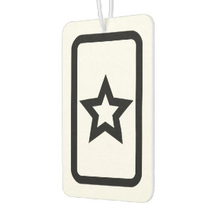 Zener Card   Hollow 5 Pointed Star Car Air Freshener