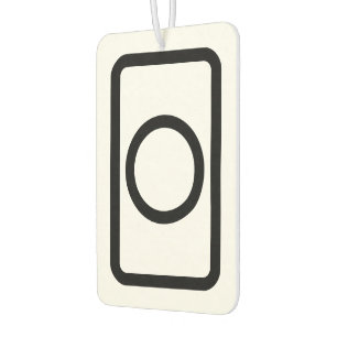 Zener Card   Hollow Circle Car Air Freshener