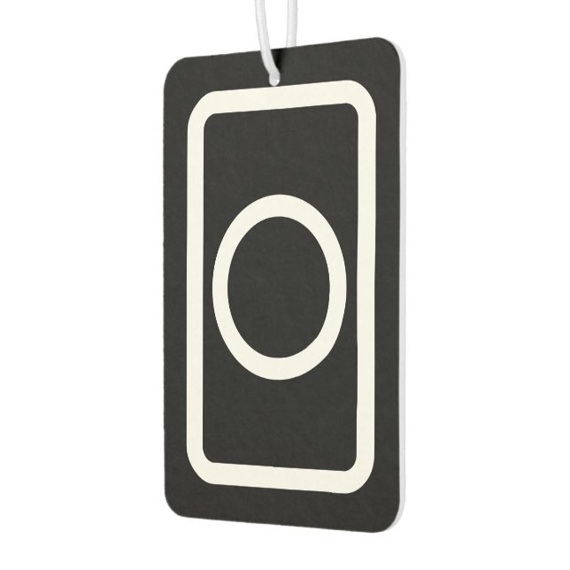 Zener Card | Hollow Circle Car Air Freshener (Left)