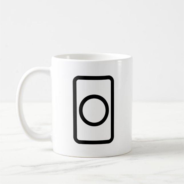 Zener Card | Hollow Circle Coffee Mug (Left)