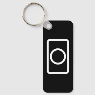 Zener Card   Hollow Circle Key Ring