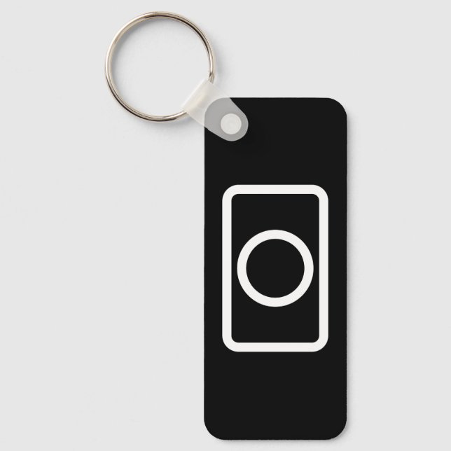 Zener Card | Hollow Circle Key Ring (Front)