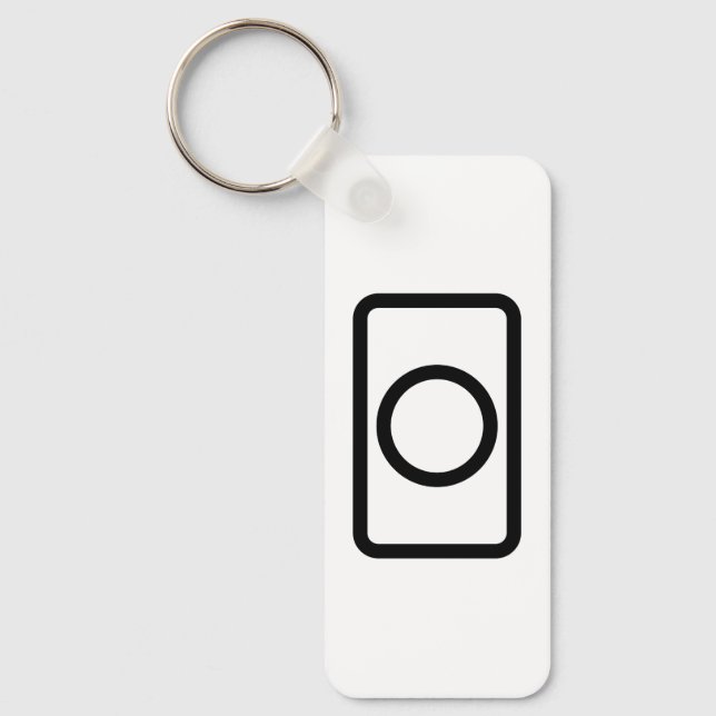 Zener Card | Hollow Circle Key Ring (Front)