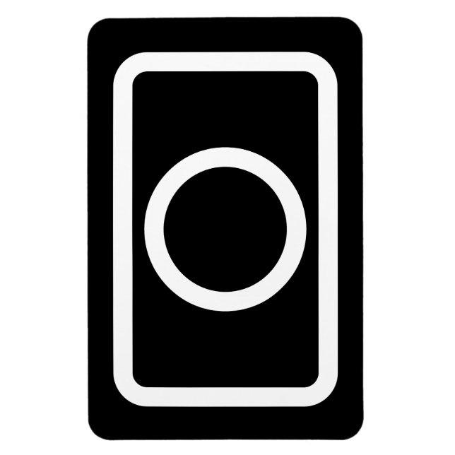 Zener Card | Hollow Circle Magnet (Vertical)