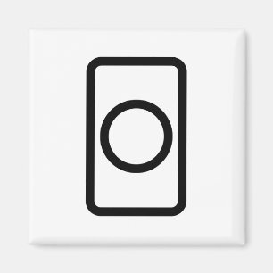 Zener Card   Hollow Circle Magnet