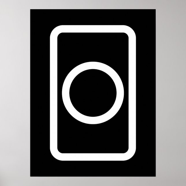 Zener Card | Hollow Circle Poster (Front)