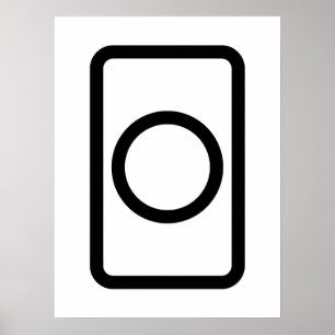 Zener Card   Hollow Circle Poster