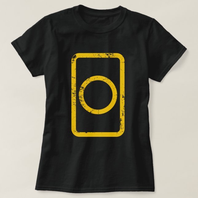 Zener Card | Hollow Circle {Vintage} T-Shirt (Design Front)