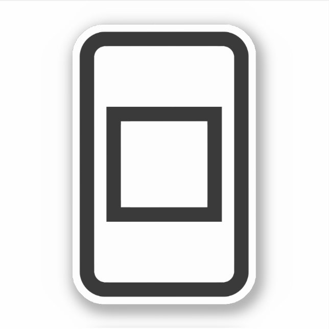 Zener Card | Hollow Square (Front)