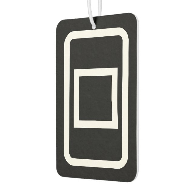Zener Card | Hollow Square Car Air Freshener (Left)