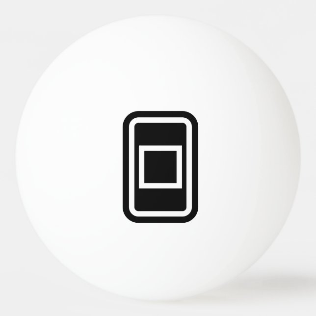 Zener Card | Hollow Square Ping Pong Ball (Front)