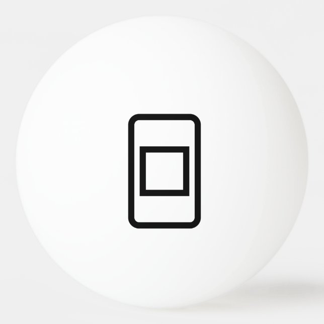 Zener Card | Hollow Square Ping Pong Ball (Front)