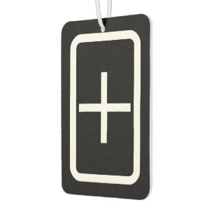 Zener Card   Plus Sign Car Air Freshener