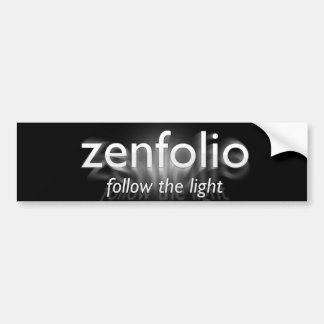 Zenfolio Black Bumper Sticker