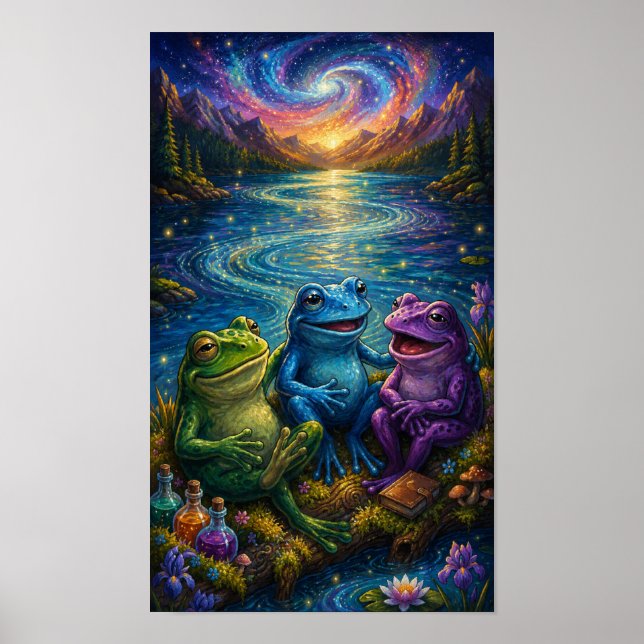 ZenFrogPortrait Poster (Front)