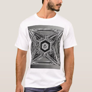  "Zenith of Existence: Taoist Tesseract Body Fract T-Shirt