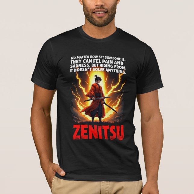 Zenitsu inspired anime t-shirt (Front)