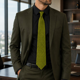 ZENO – Electric Yellow Statement Tie