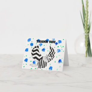 Zentangle Eagle Thank You Card
