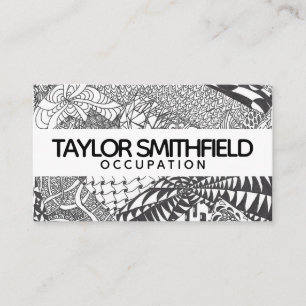 Zentangle® inspired art business card