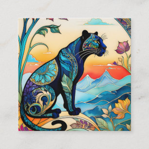 Zentangle patterns are a beautiful way to add colo square business card