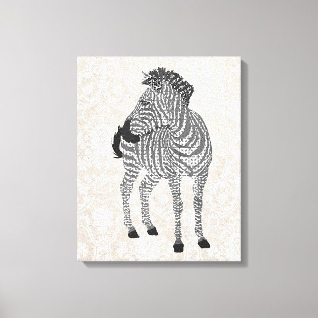 Zenya Black & White Art Canvas (Front)