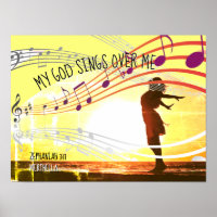 Zephaniah 3:17 | MY GOD SINGS Personalised YELLOW