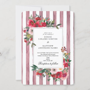 Zephyr Pink Wedding Invitation