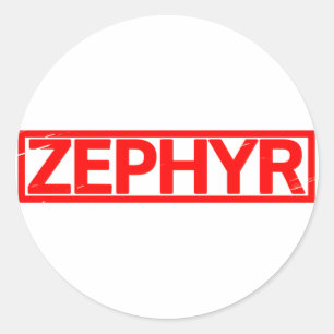 Zephyr Stamp Classic Round Sticker