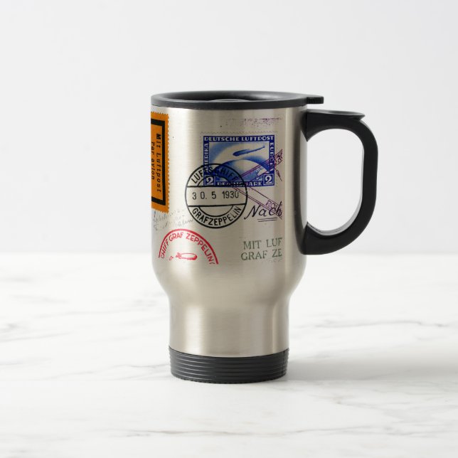 Zeppelin Adventure Travel Time Mug (Right)