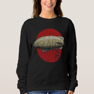 Zeppelin Airship Retro Pilot Airship Vintage Sweatshirt