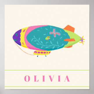 'Zeppelin' from The 'Dream To Fly' Set of 3 Poster